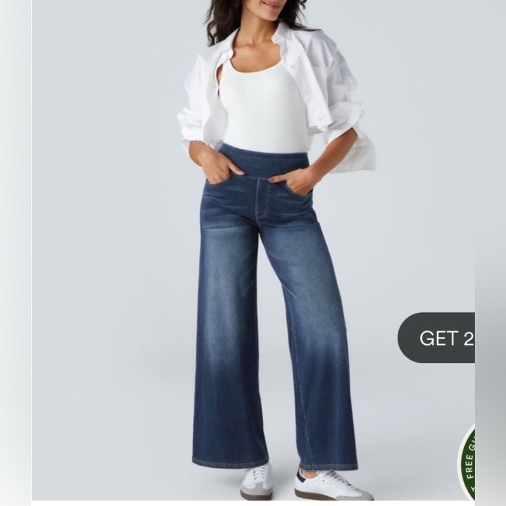 Halara Wide-Leg Jeans NWT sz M